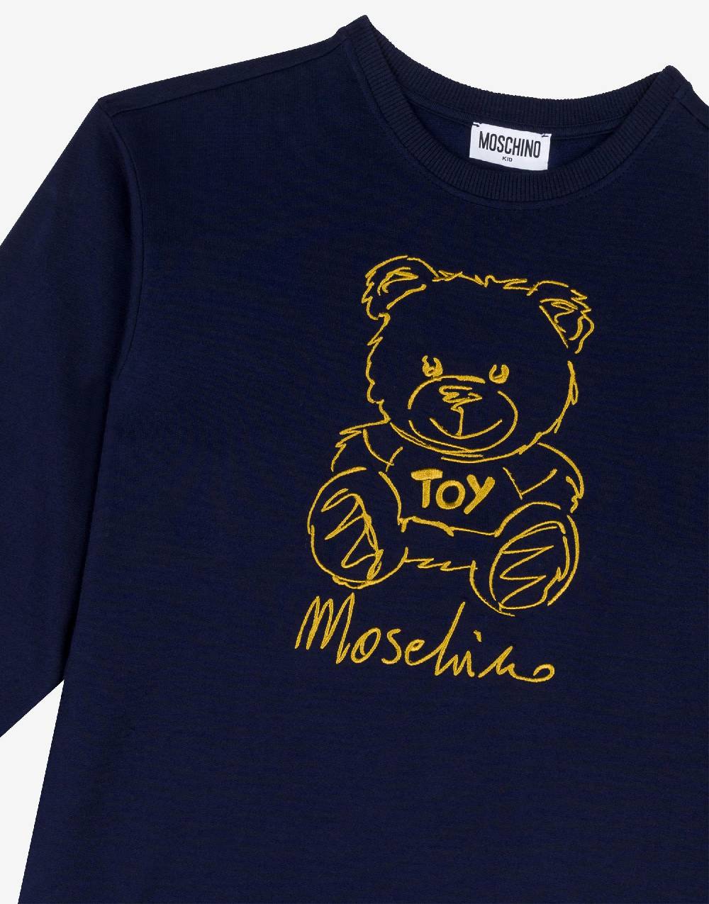 Love Moschino Abito in felpa Teddy Embroidery Qualità