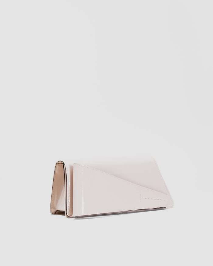 ﻿LUCIANO PADOVAN Borsa Kim pochette in pelle verniciata nude Borse pochette eleganti - Luciano Padovan Shop Online Comprare a buon mercato