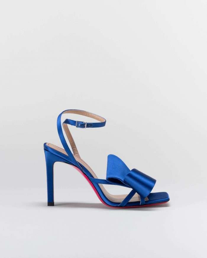 LUCIANO PADOVAN FLAKE LINE SANDALO NORA RASO BLU Flash Sale