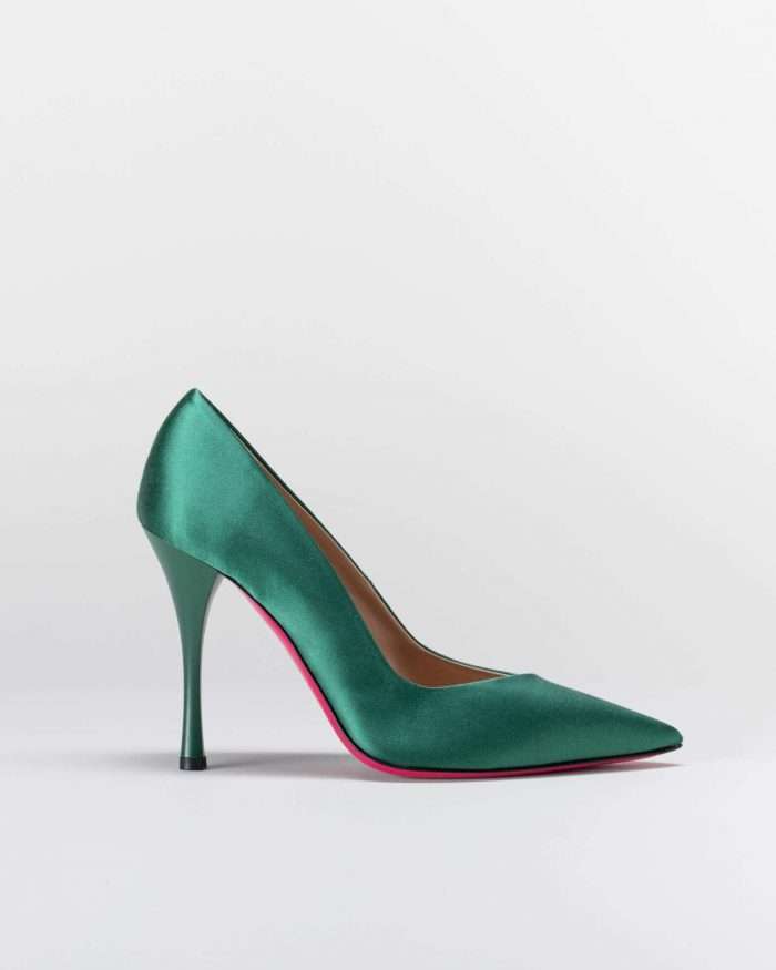 LUCIANO PADOVAN SIMPLE LINE DÉCOLLETÉ ROBIN RASO VERDE Offerta San Valentino