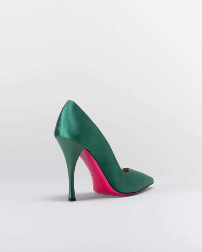 LUCIANO PADOVAN SIMPLE LINE DÉCOLLETÉ ROBIN RASO VERDE Offerta San Valentino