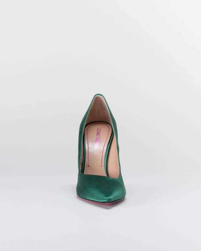 LUCIANO PADOVAN SIMPLE LINE DÉCOLLETÉ ROBIN RASO VERDE Offerta San Valentino
