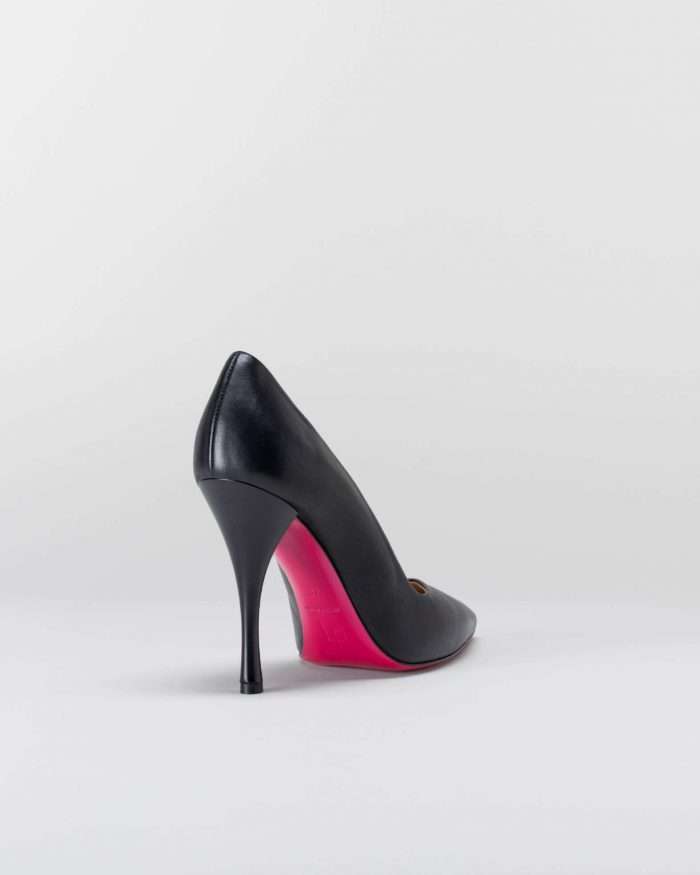 LUCIANO PADOVAN SIMPLE LINE DÉCOLLETÉ ROBIN PELLE NERO Smaltimento dello stoccaggio