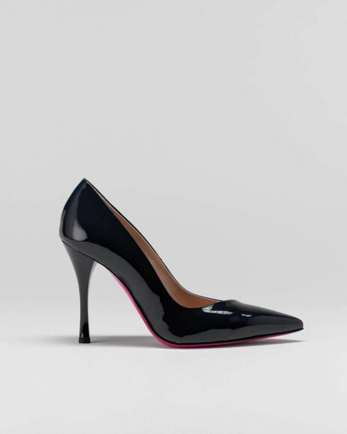 LUCIANO PADOVAN SIMPLE LINE DÉCOLLETÉ ROBIN PELLE VERNICIATA NERO- Luciano Padovan Online Shop Vendita calda