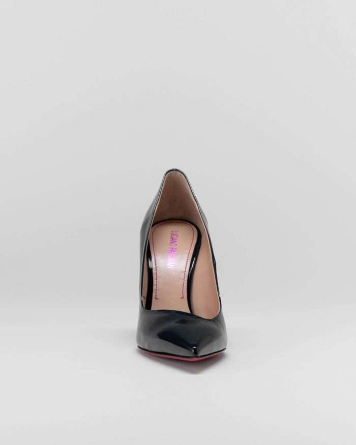 LUCIANO PADOVAN SIMPLE LINE DÉCOLLETÉ ROBIN PELLE VERNICIATA NERO- Luciano Padovan Online Shop Vendita calda