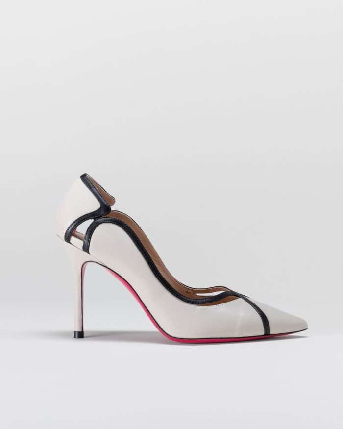 LUCIANO PADOVAN DÉCOLLETÉ FILADELFIA PELLE BIANCO/NERO Online Outlet