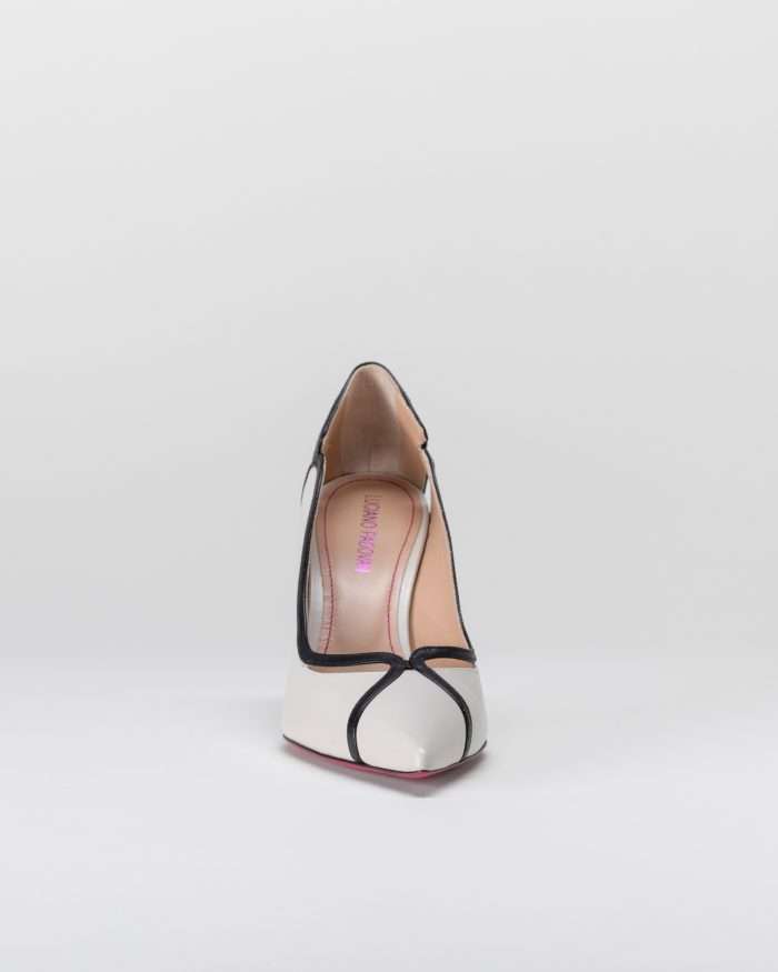 LUCIANO PADOVAN DÉCOLLETÉ FILADELFIA PELLE BIANCO/NERO Online Outlet