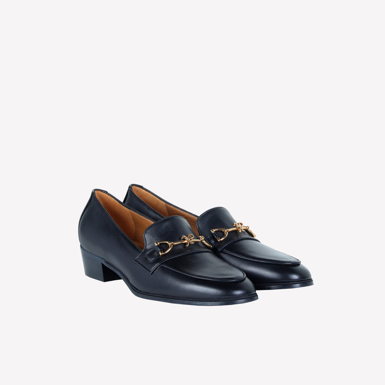 Roberto Festa MOCASSINO IN NAPPA CON ACCESSORIO MORSETTO ORO AXEL Saldi