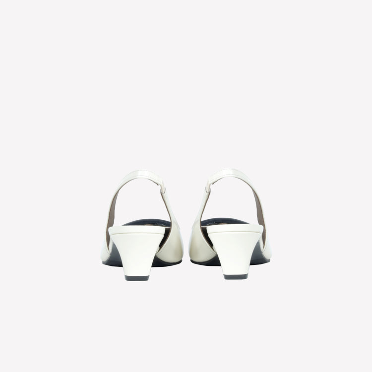 Roberto Festa SLINGBACK IN VITELLO SPAZZOLATO OFF WHITE CON FIBBIA GOMMATA DORIEN Vendita Economica