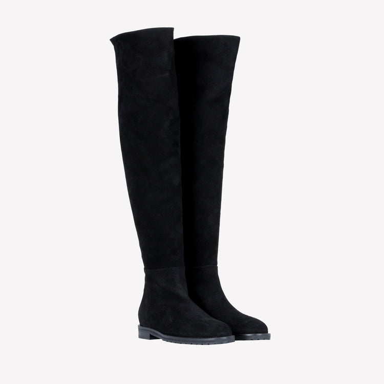 Roberto Festa BOOT IN CAMOSCIO COLOR NERO ARVID Spedizione Gratuita