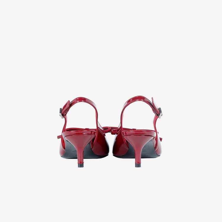 Roberto Festa SLINGBACK IN VERNICE ROSSA CON FIOCCHETTO SENYA Latest fashion