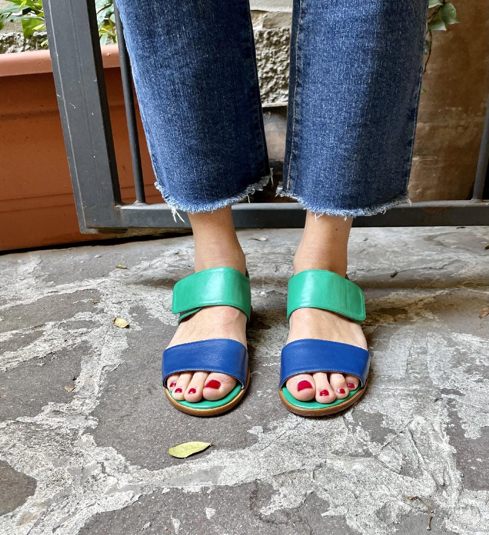 Rose'S Roses Margaux Flat – Leather Vendita Calda