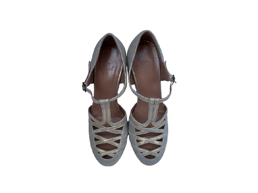 Rose'S Roses Colette – Silver T-Strap Fino Al -60%