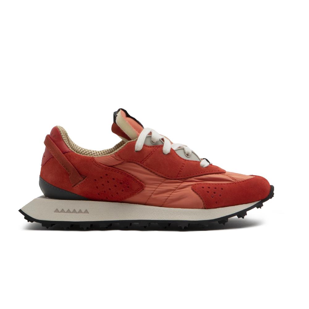 ﻿RUN OF Argo scarpe da ginnastica in pelle scamosciata e nylon rosso mattone Hotsell