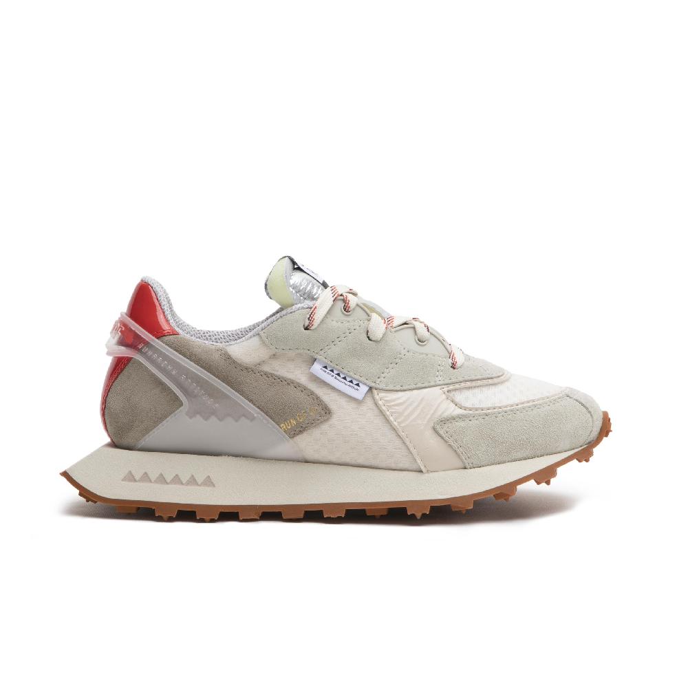 RUN OF Calla sneakers in pelle scamosciata e rete di nylon con talloncino in pelle % Saldi Di Fabbrica