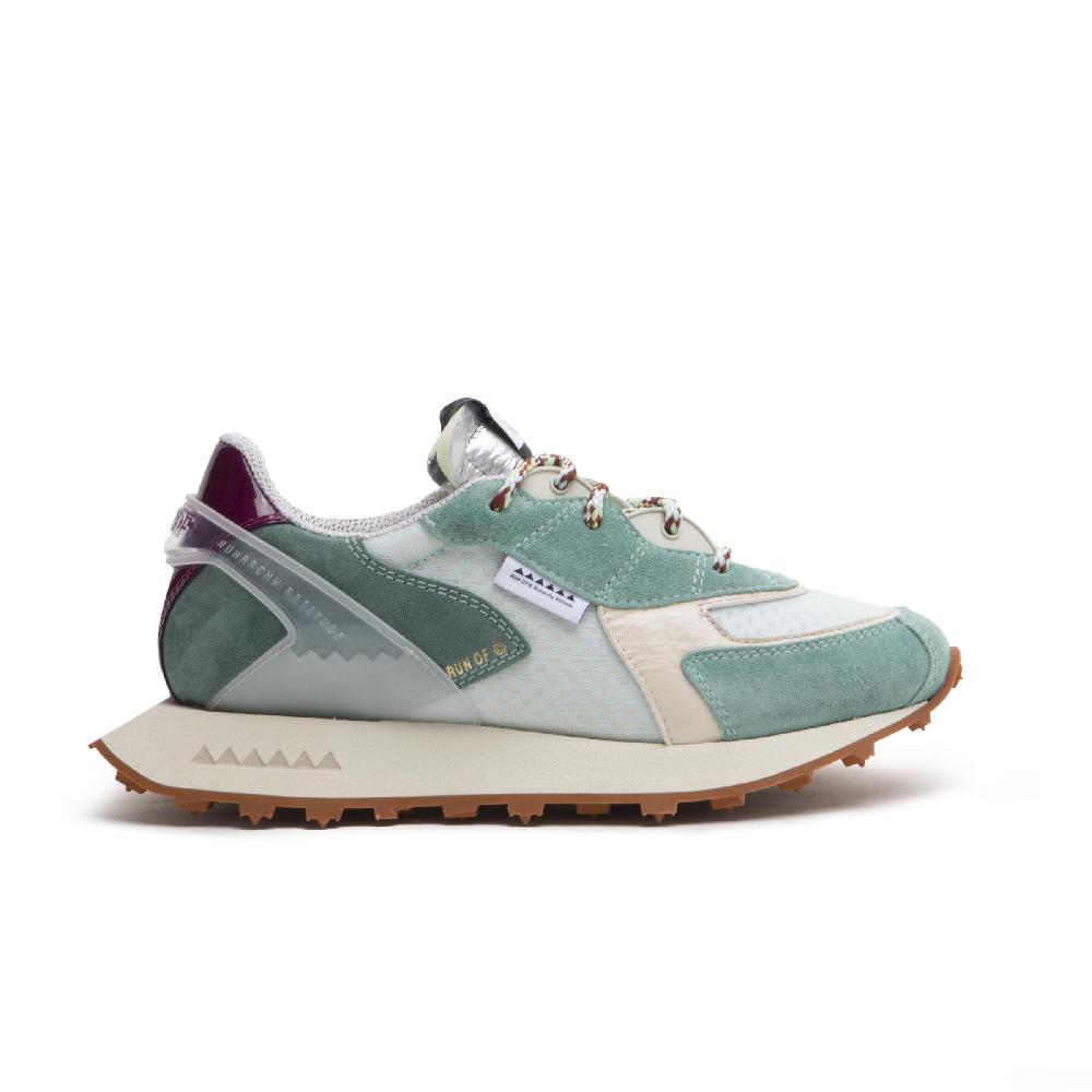 RUN OF Kalmia sneakers in pelle scamosciata e rete di nylon con talloncino in pelle |% RUN OF% Moda