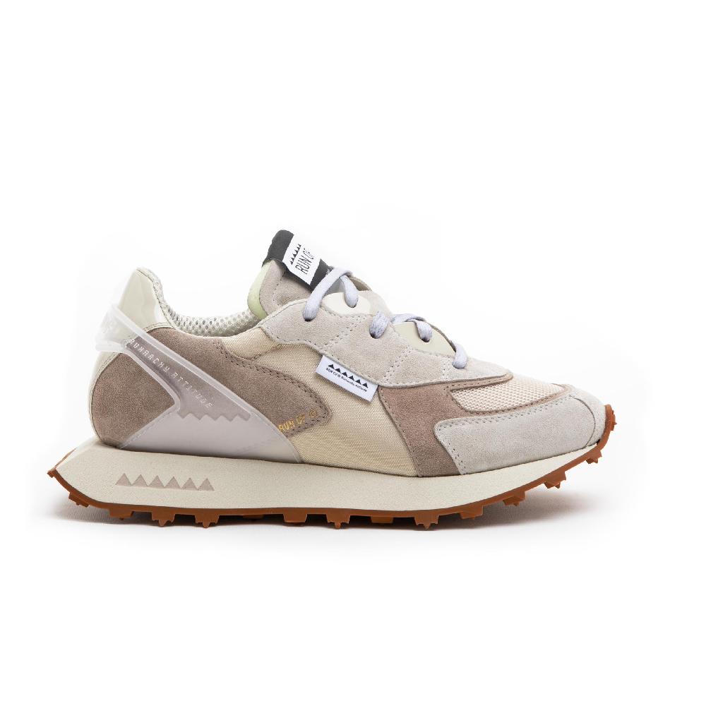 RUN OF Finch sneakers in pelle scamosciata e mesh marrone Italy