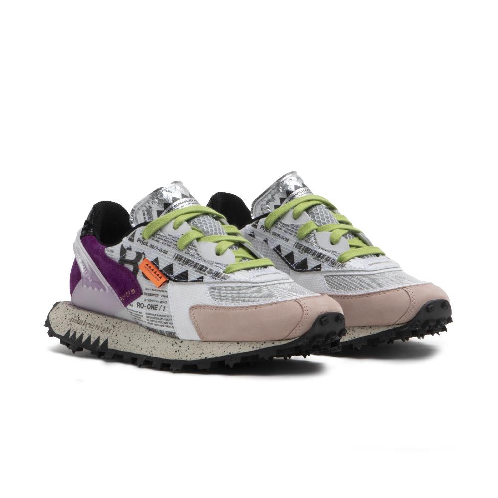 RUN OF Ro1 Furia sneakers in pelle nylon pelle scamosciata e rete Consegna Veloce