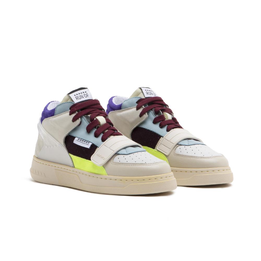 RUN OF Mixy sneakers in pelle e pelle scamosciata Economico