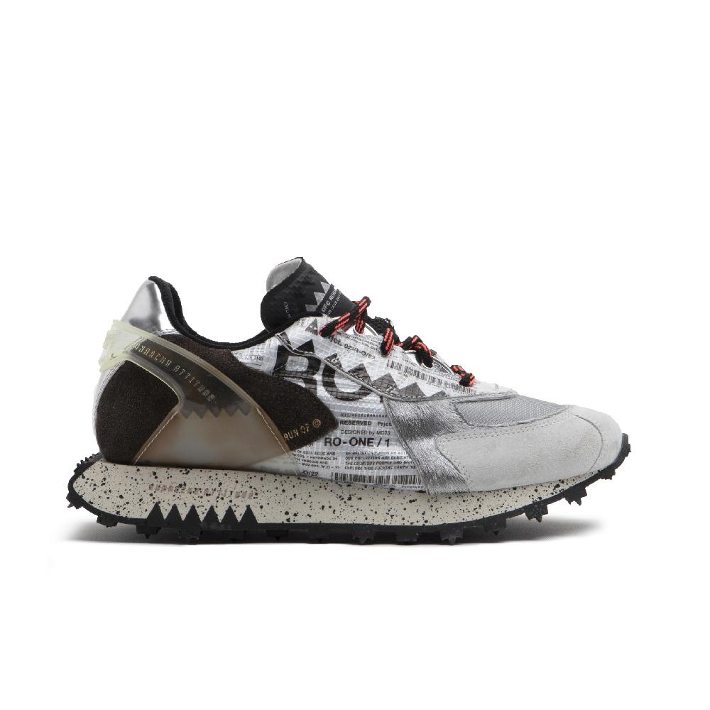 RUN OF Ro1 Howard sneakers in pelle nylon pelle scamosciata e rete Negozio