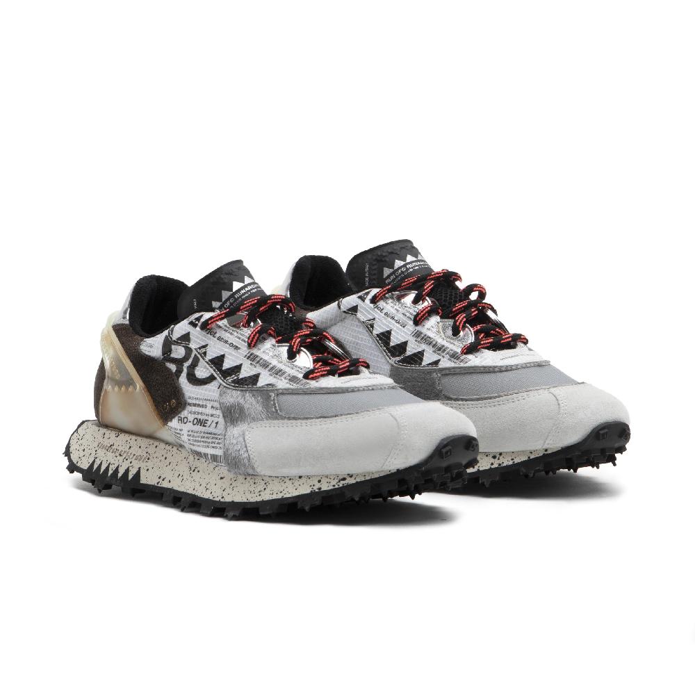 RUN OF Ro1 Howard sneakers in pelle nylon pelle scamosciata e rete Negozio
