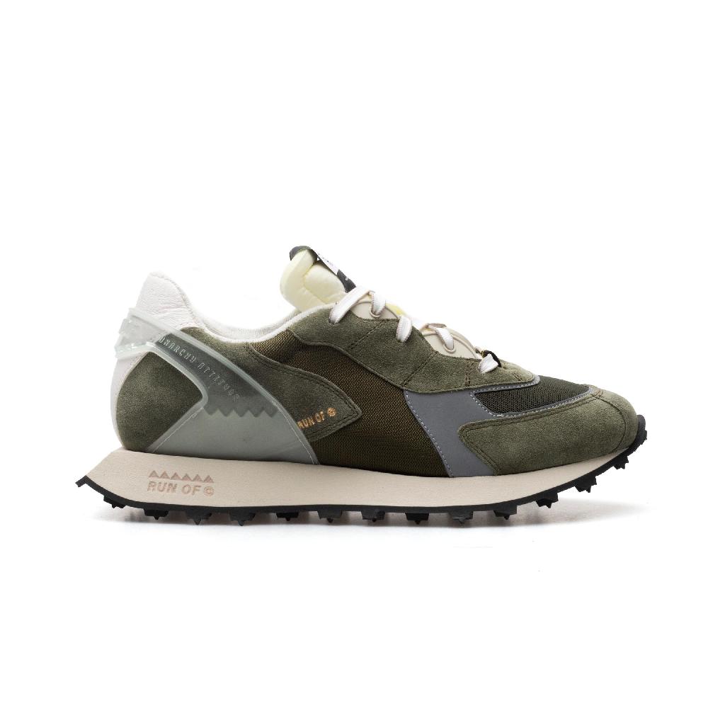 RUN OF Military sneakers uomo in pelle scamosciata e nylon | sito ufficiale RUN OF Qualità