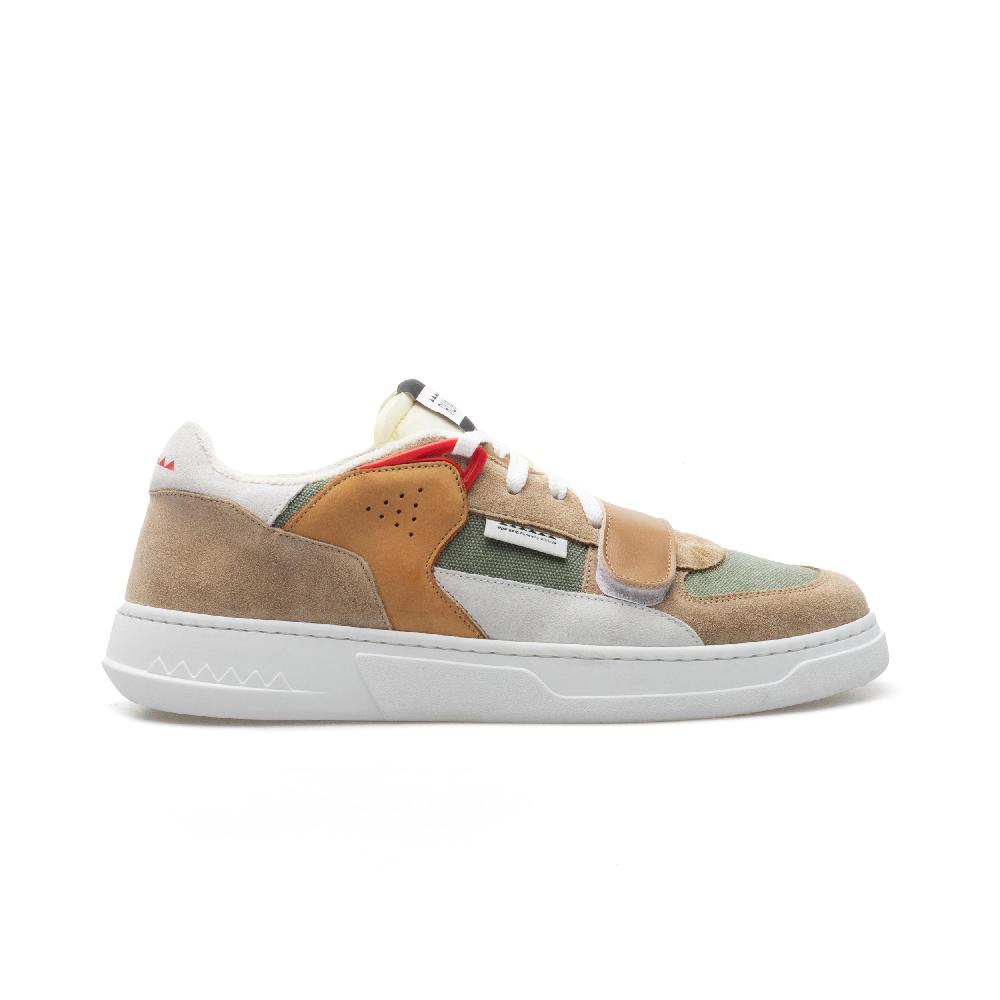 RUN OF Foam RS sneakers in pelle pelle scamosciata e tela di cotone % In Vendita