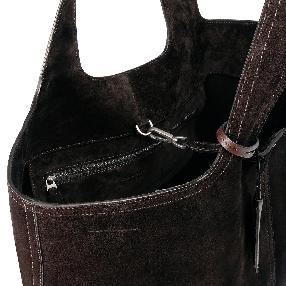 ﻿Santoni Borsa in suede testa di moro Hotsell