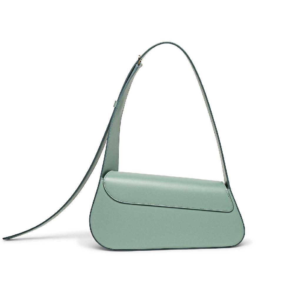 Santoni Borsa ThePluto in pelle verde acqua 2025