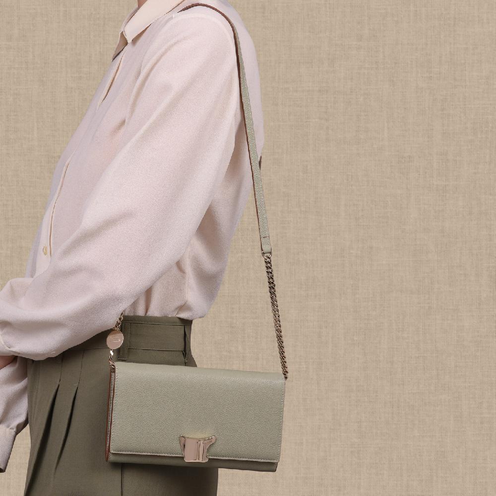 Santoni Borsa a tracolla in pelle verde Qualità