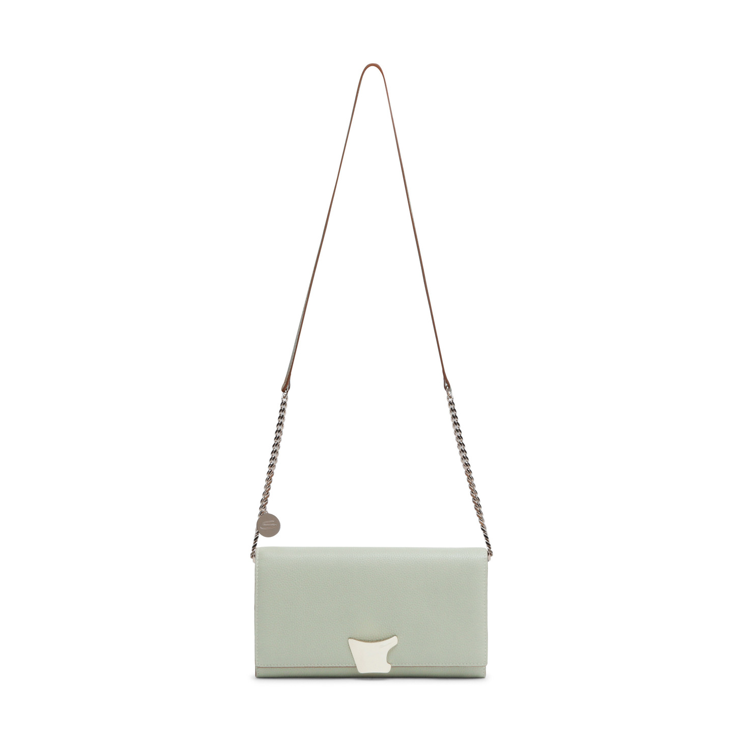 Santoni Borsa a tracolla in pelle verde Qualità
