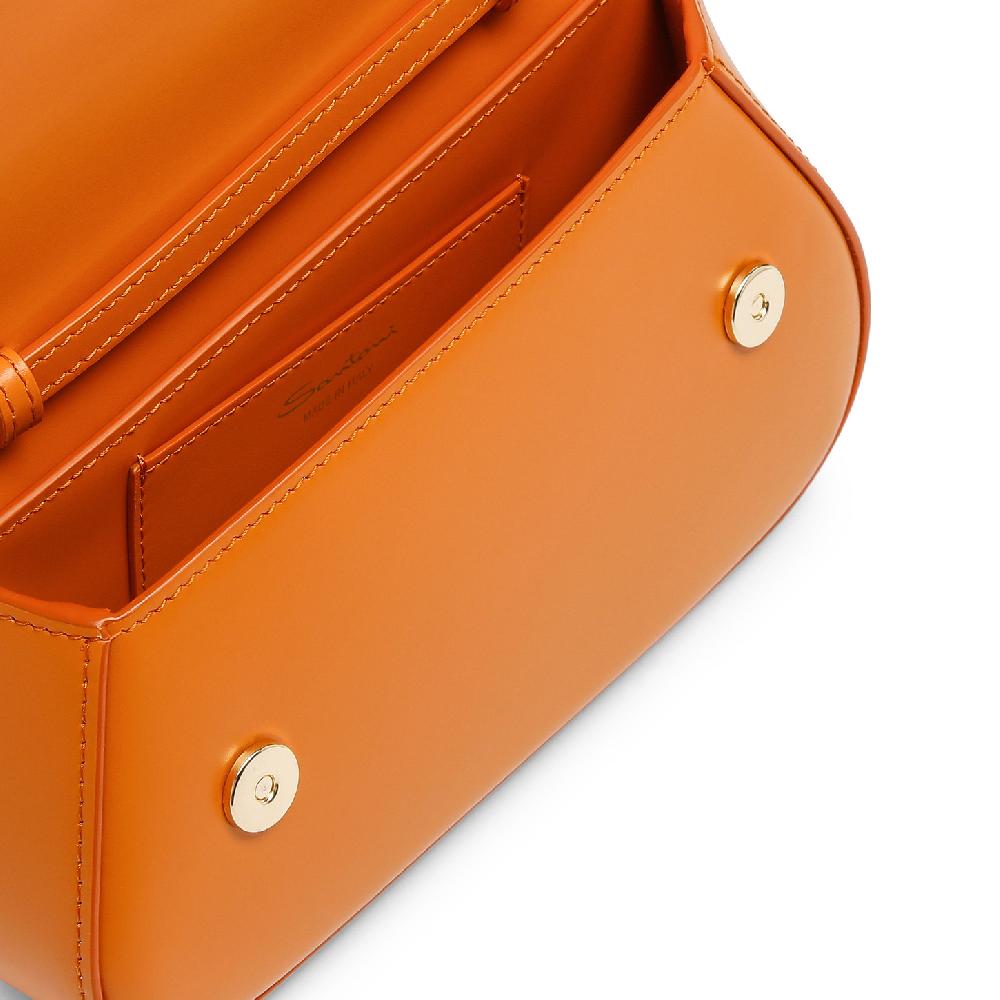 Santoni Borsa ThePluto a tracolla in pelle arancione Promozione