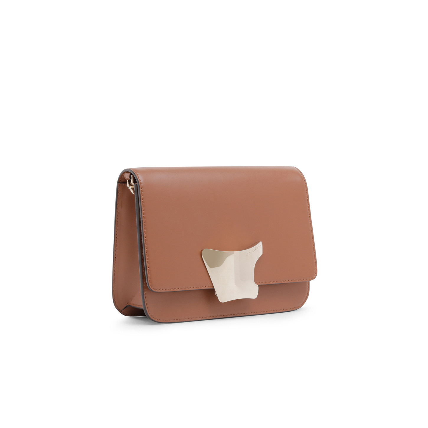Santoni Borsa a tracolla in pelle marrone Negozi Online