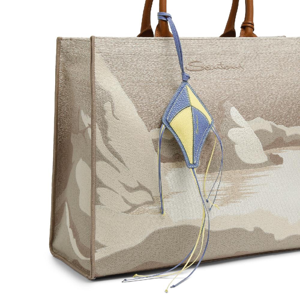 Santoni Charm aquilone in pelle multicolore Consegna Veloce