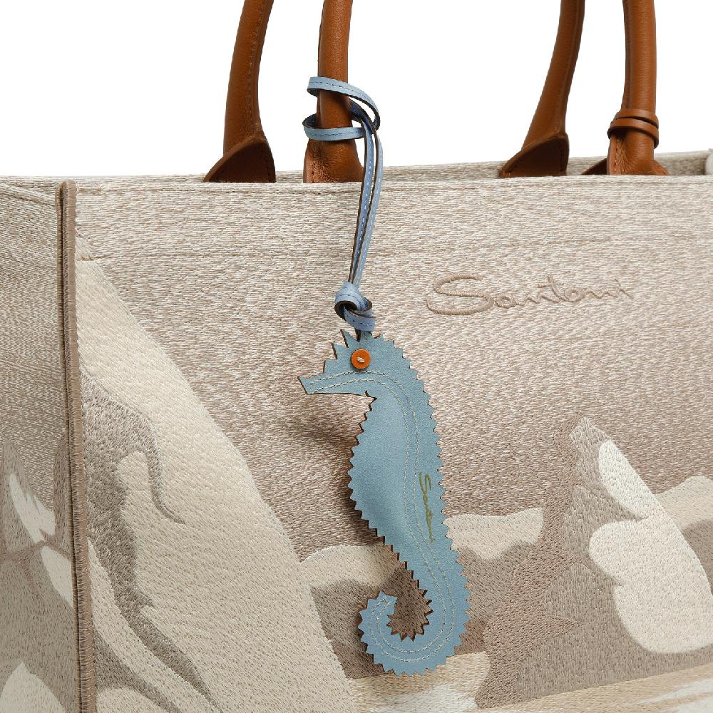 Santoni Charm cavalluccio marino in pelle arancione Affare Del Giorno