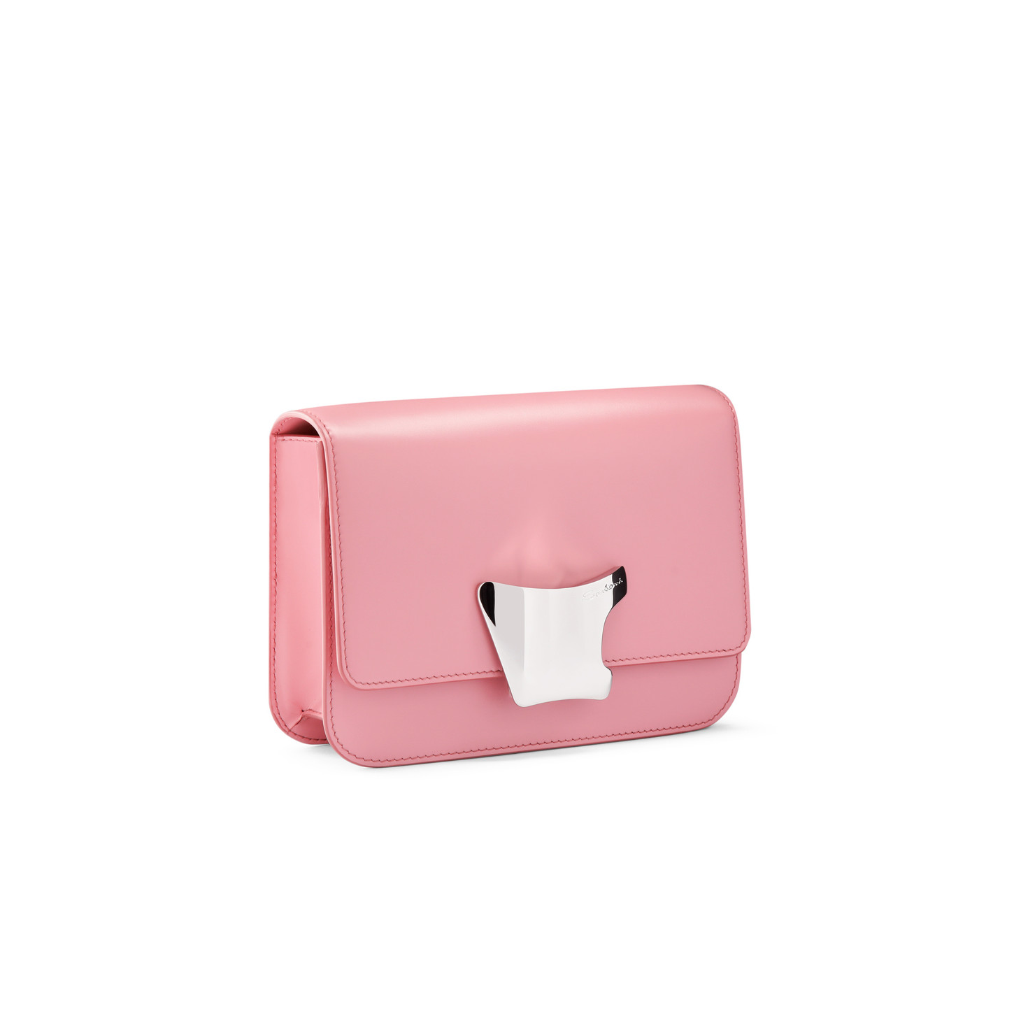 Santoni Borsa a tracolla in pelle rosa Novità