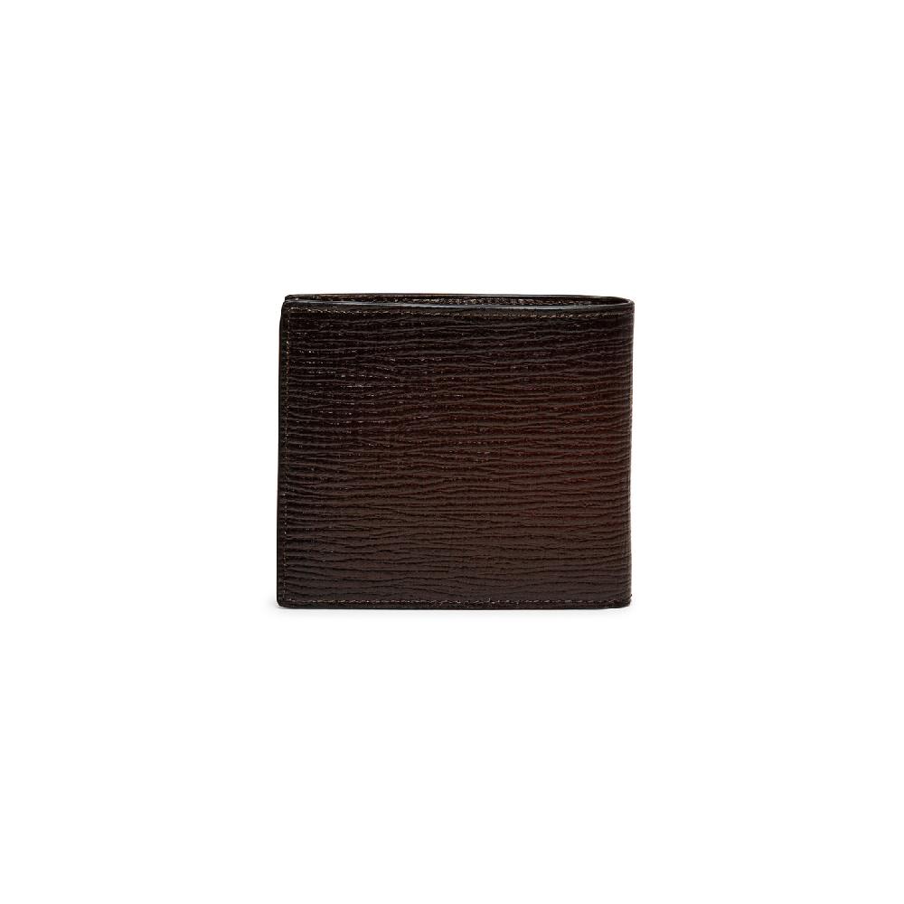 Santoni Portafoglio in pelle stampata marrone Offerta