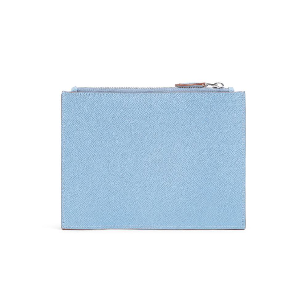 Santoni Pouch piccola in Saffiano azzurro Offerte