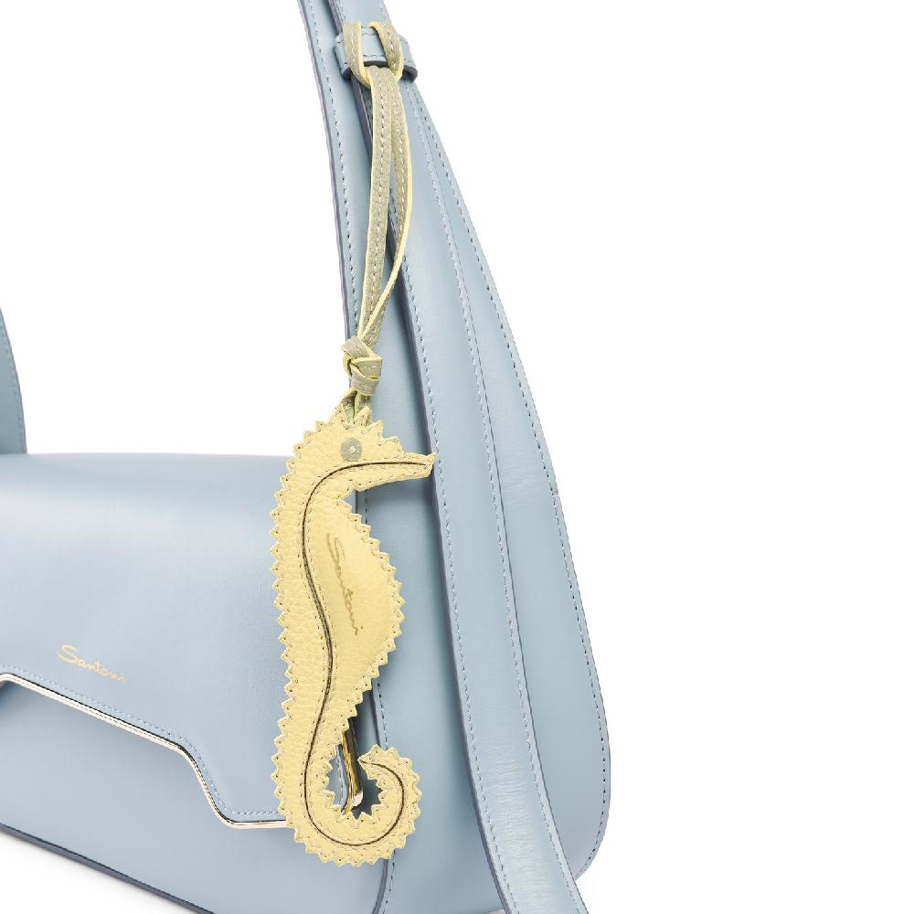Santoni Charm cavalluccio marino in pelle gialla Hotsell