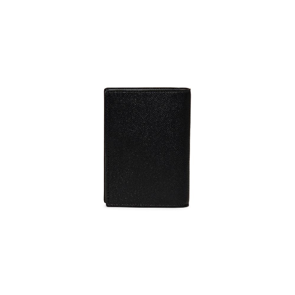 Santoni Custodia per passaporto in saffiano nero Negozio