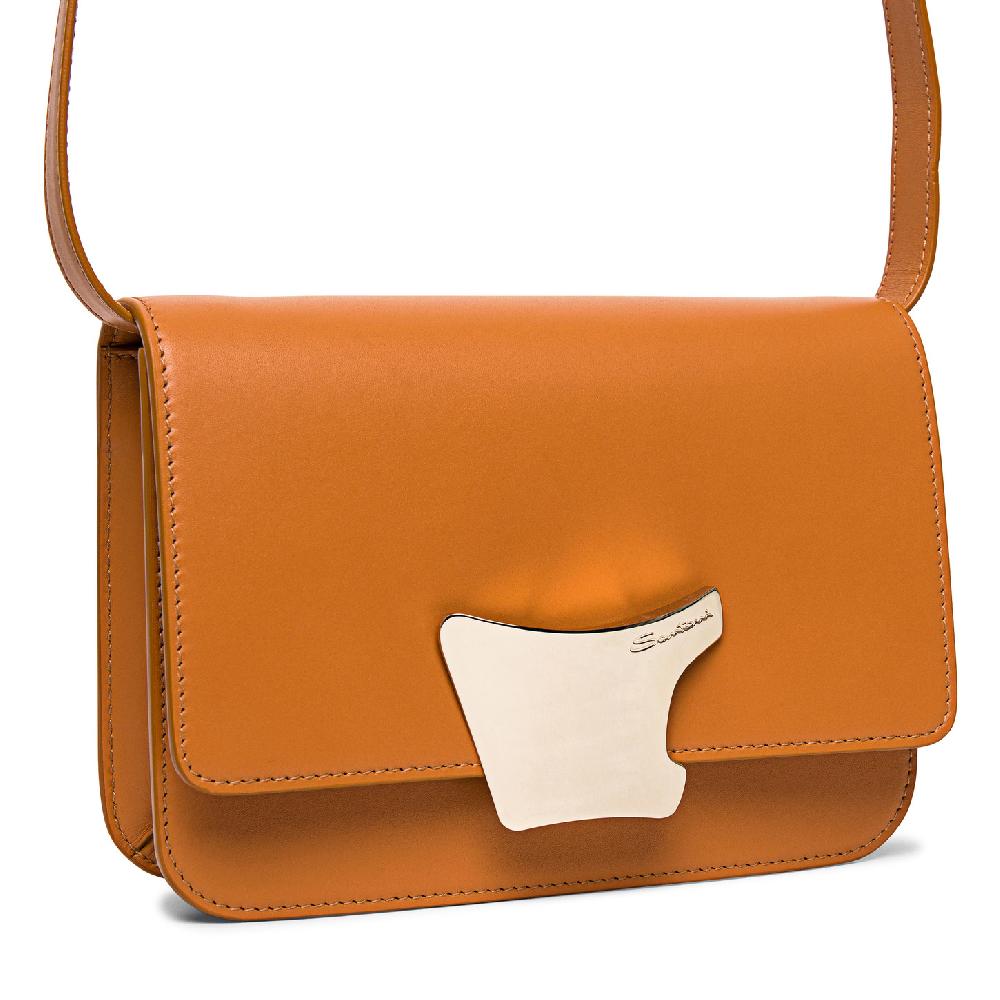 Santoni Borsa a tracolla in pelle marrone Acquista Ora
