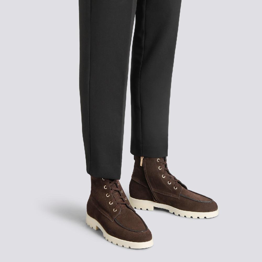Santoni Stivaletto da donna in suede testa di moro Novità