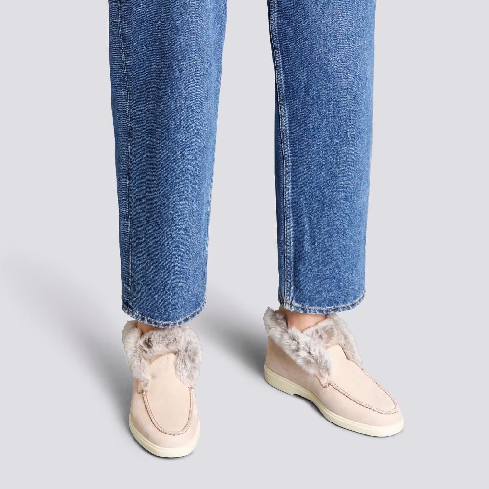 Santoni Stivaletto desert da donna in nabuk rosa Presa