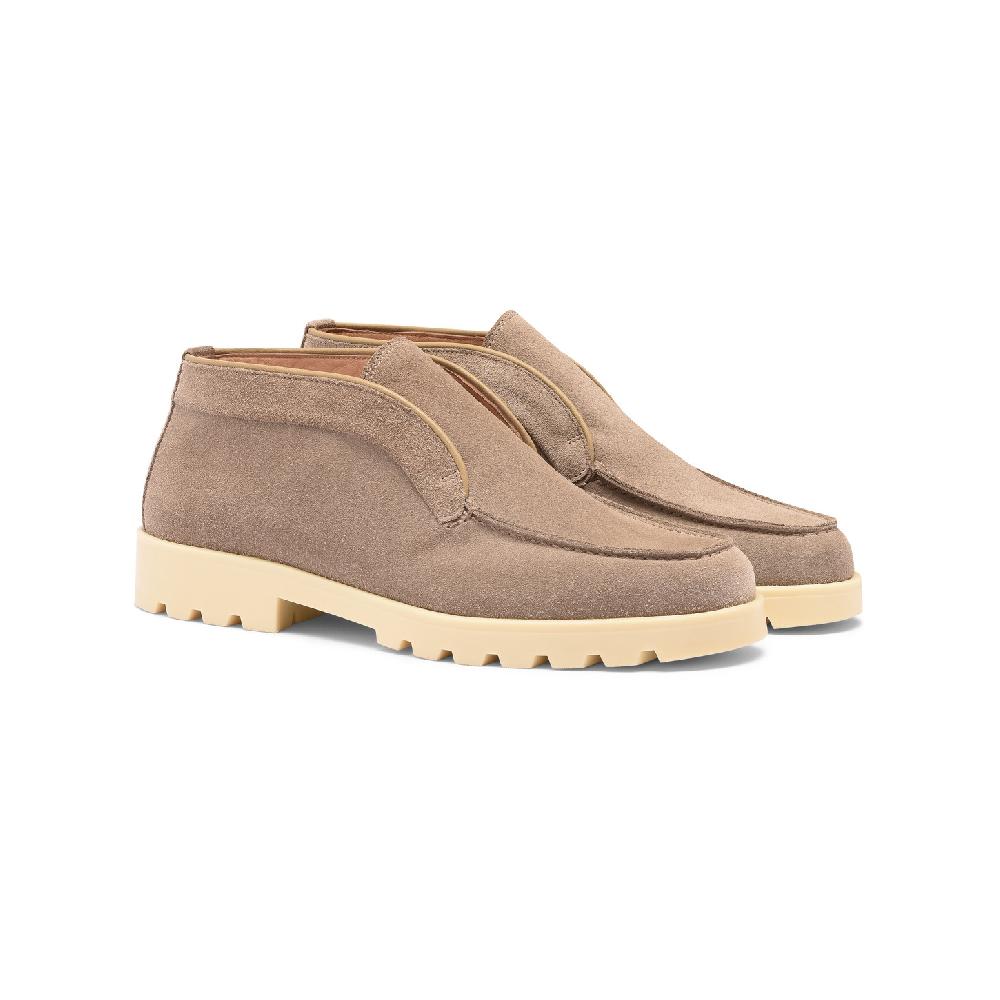 Santoni Stivaletto desert da donna in suede tortora Offerta