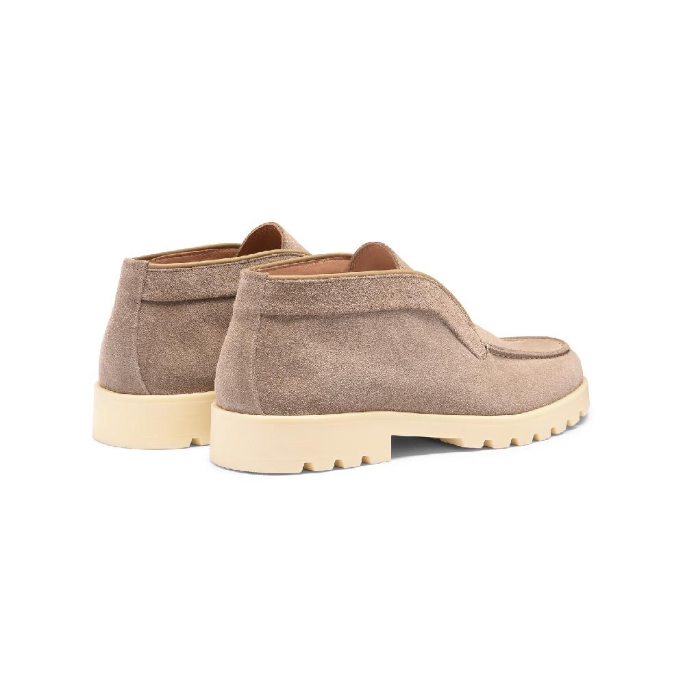 Santoni Stivaletto desert da donna in suede tortora Offerta