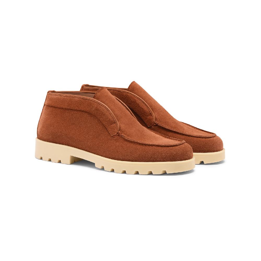 Santoni Stivaletto desert da donna in suede arancione Economico