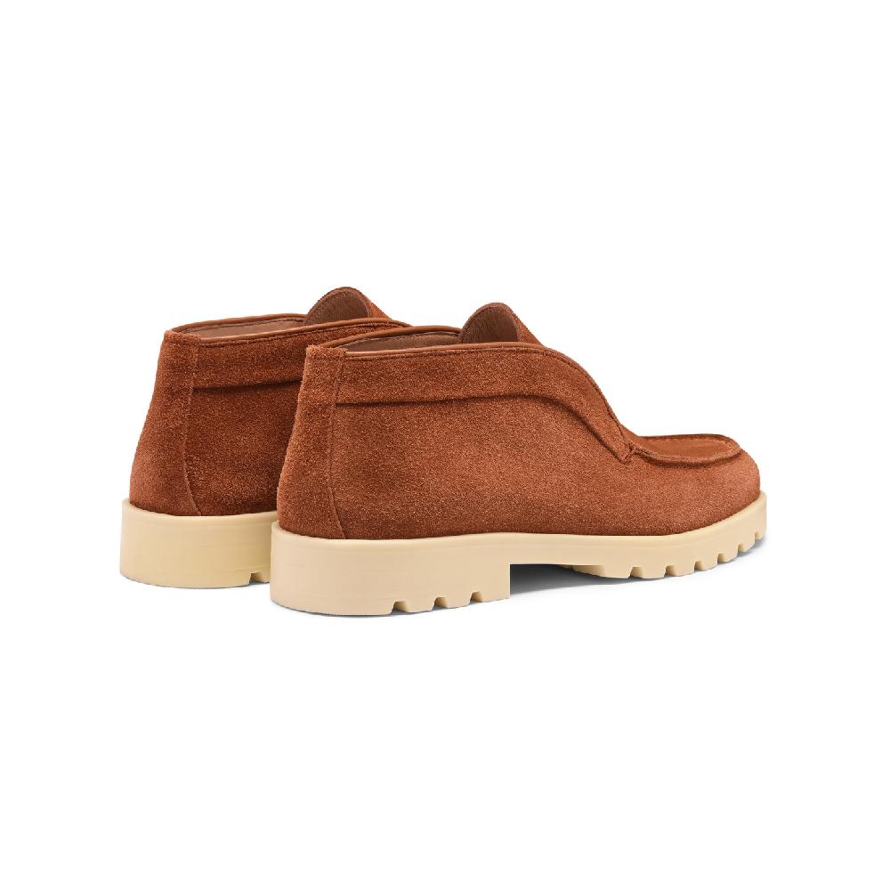 Santoni Stivaletto desert da donna in suede arancione Economico