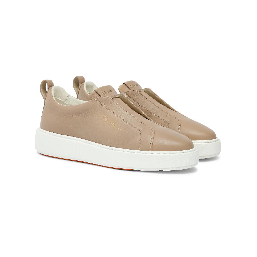 Santoni Sneaker slip-on da donna in pelle rosa Online