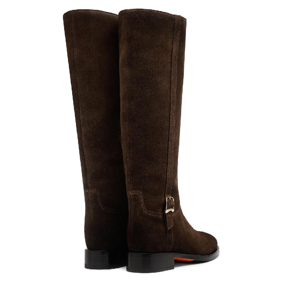 Santoni Stivale da donna in suede testa di moro Hotsell