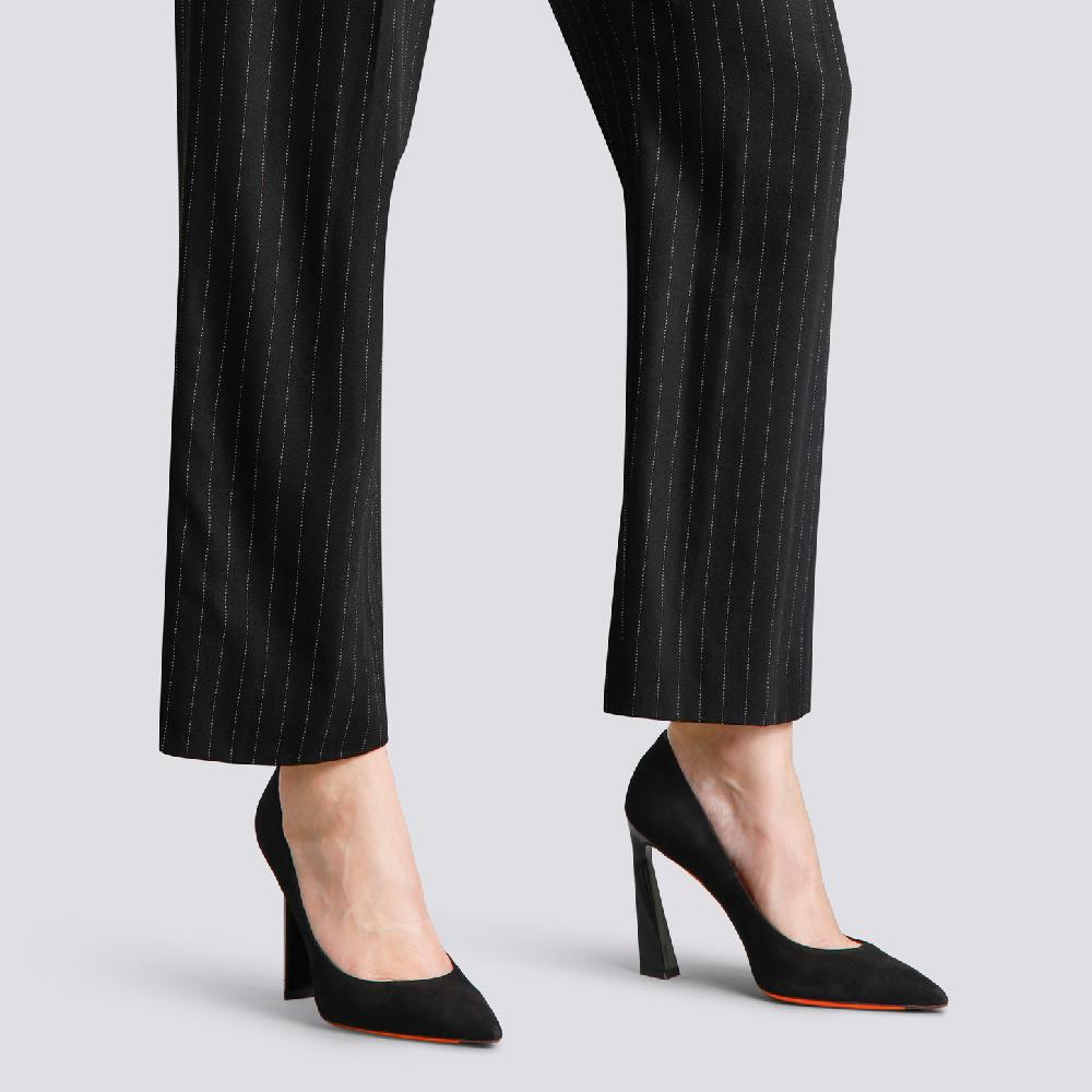 Santoni Décolletés tacco alto da donna in suede nero I Più Venduti